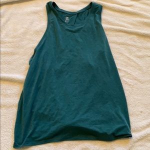 Gap open back tie tank